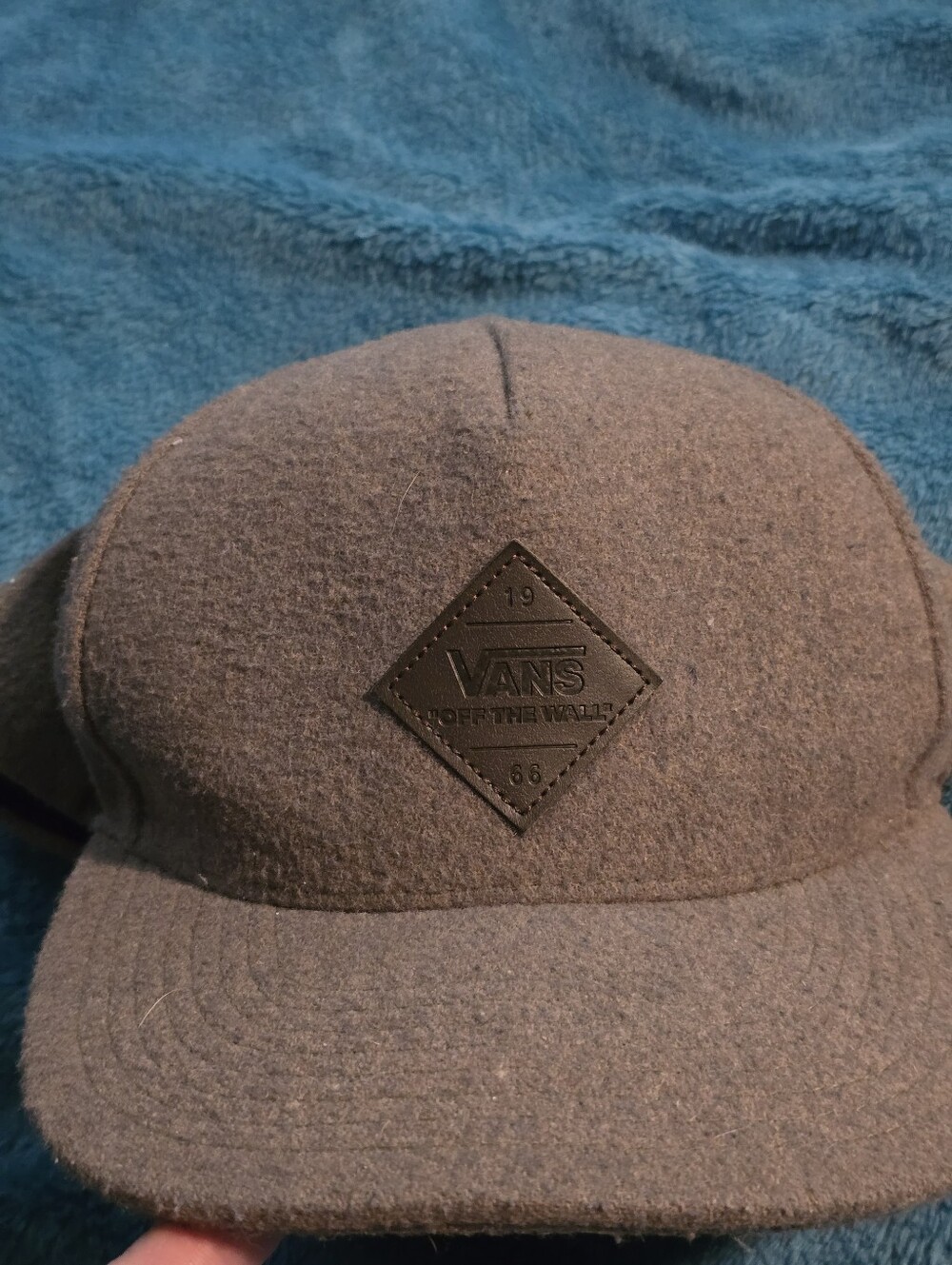 Vans Men’s Gray Wool-Blend Cap Jacket Style